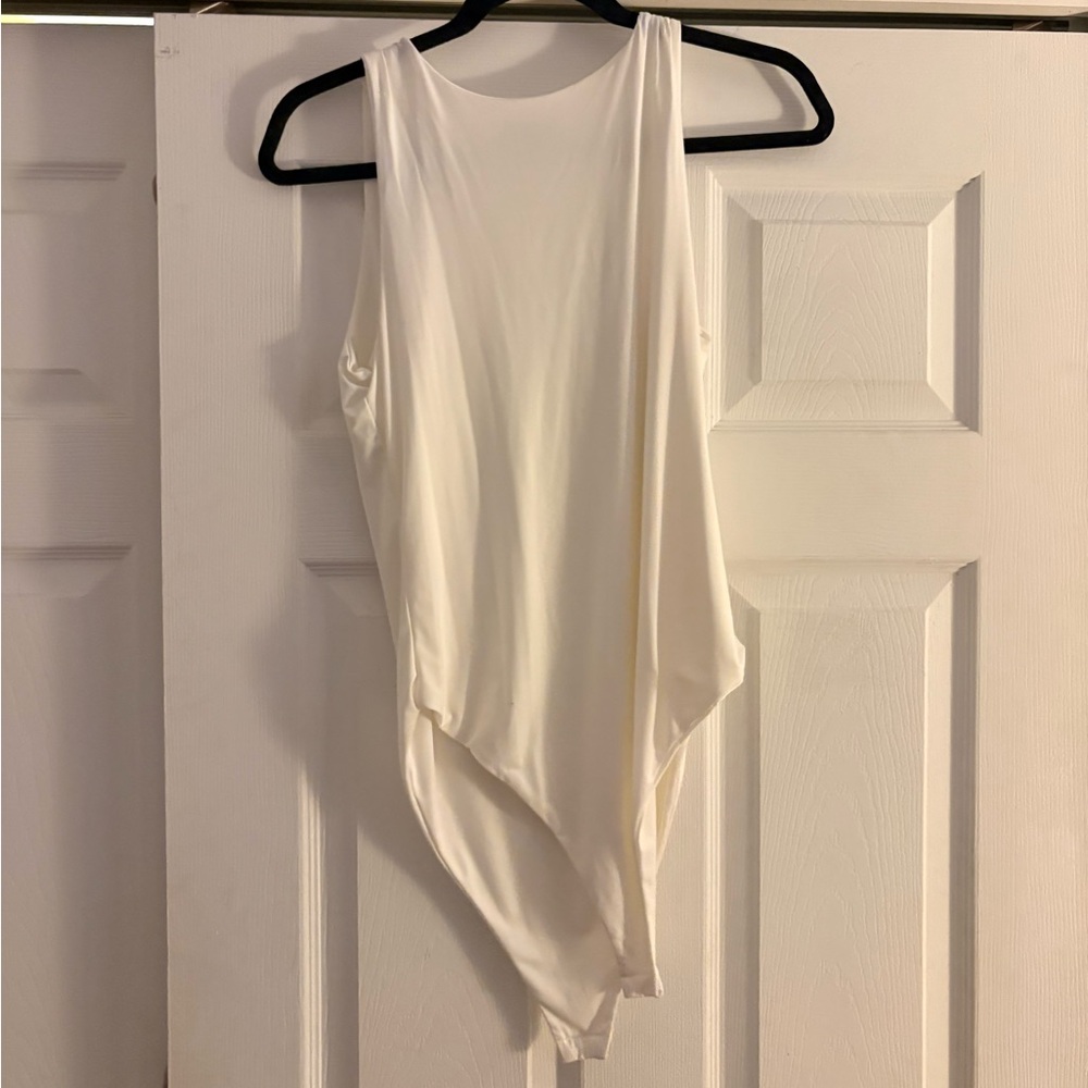Nasty Gal Cream Bodysuit